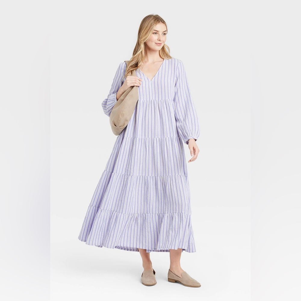 Universal Thread Striped Long Sleeve Dress